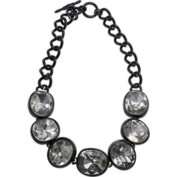 Collana in placcato argento bianco Kenneth Jay Lane grigio