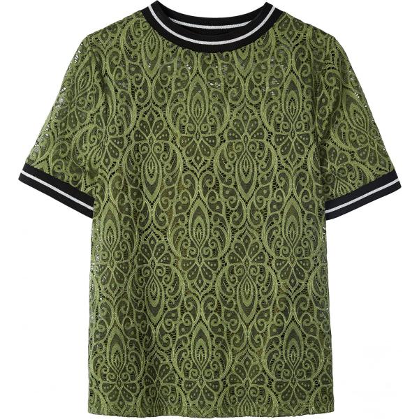 Maglia con scollo verde e kaki Find. verde
