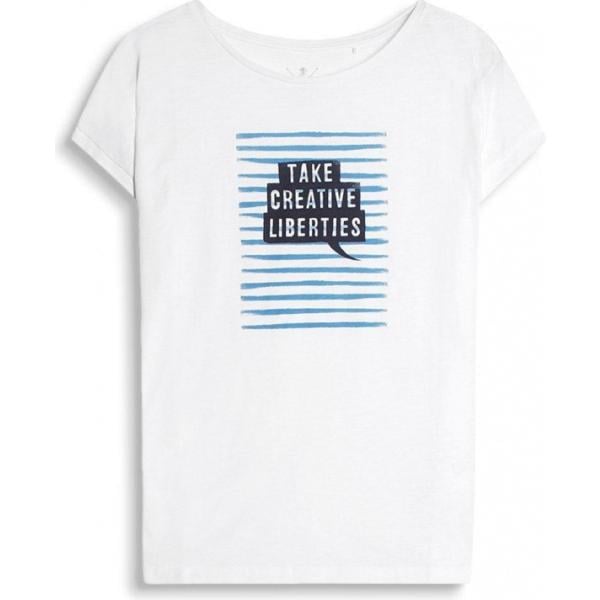 T-shirt con stampa bianco Edc by Esprit bianco con stampe
