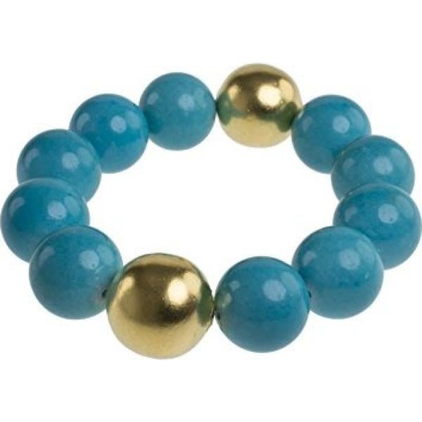 Braccialetto oro e turchese Kenneth Jay Lane blu