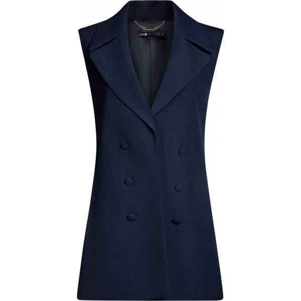 Gilet a panciotto con bottoni blu Oodji Collection blu