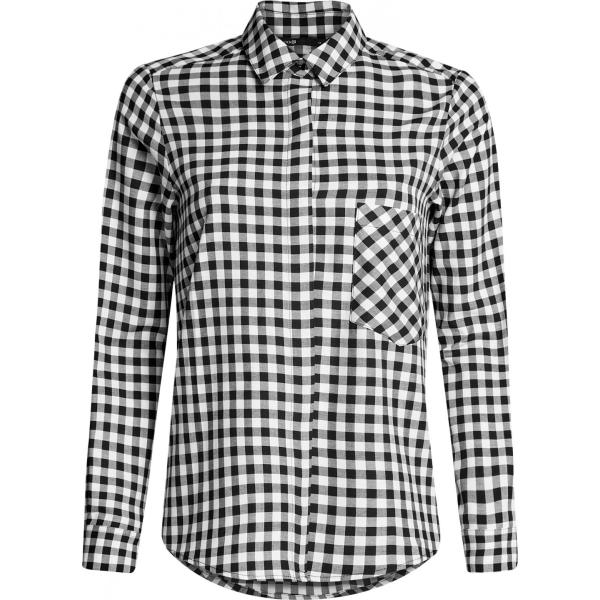 camicia Oodji Ultra nero a quadri