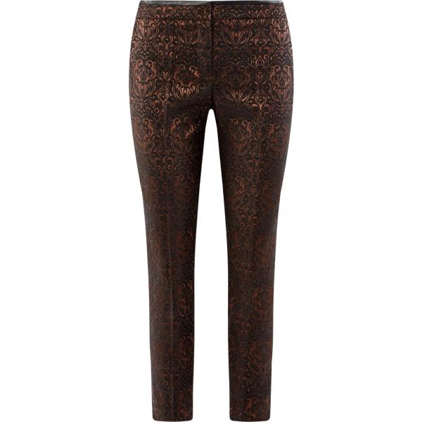 Pantalone jacquard marrone Oodji Collection marrone