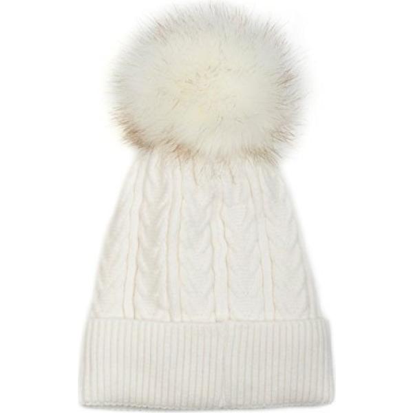 Cuffia in in maglia forma intrecciata StyleBREAKER bianco