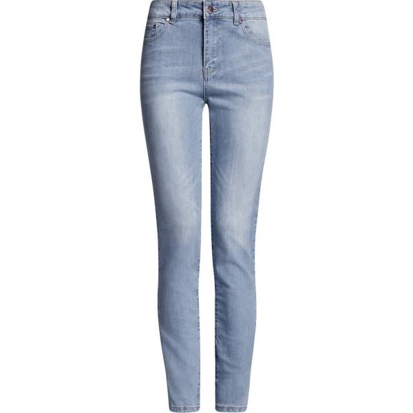 Jeans slim fit vita alta aderente blu Oodji Ultra blu