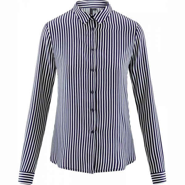 Camicetta con stampa aderente blu Oodji Ultra blu con stampe