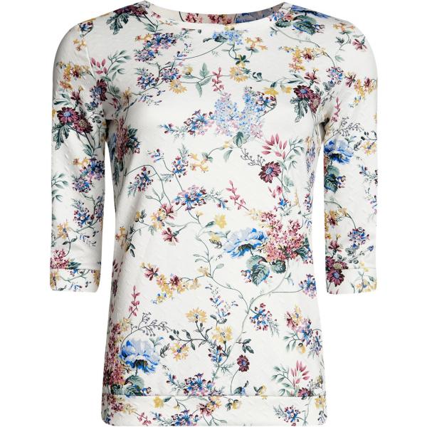 pullovers Oodji Ultra bianco a fiori