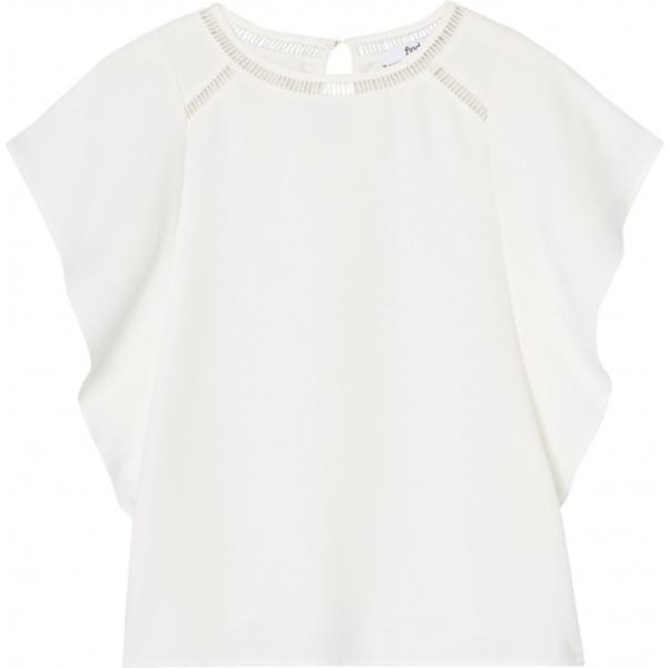Blusa contrasto con scollo bianco Find bianco