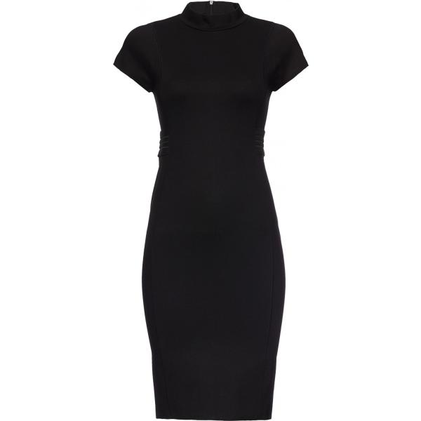 Vestito con spacco collo alto con zip nero Find. nero