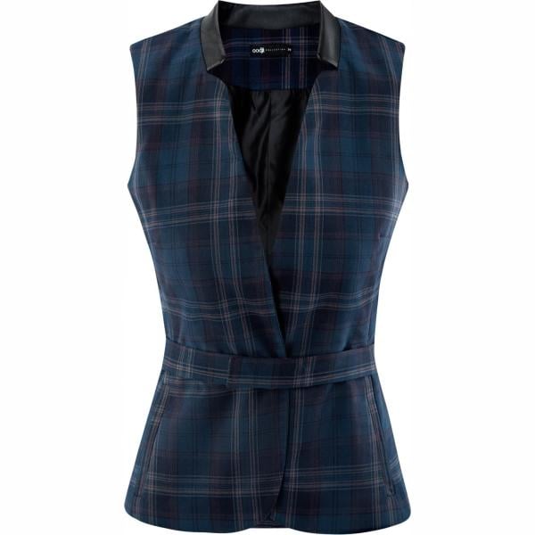 Gilet con cintura blu Oodji Collection blu