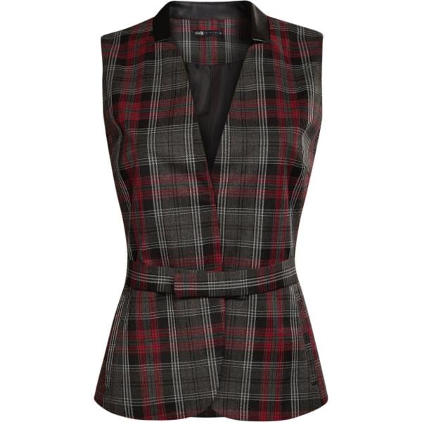 Gilet con cintura grigio Oodji Collection grigio