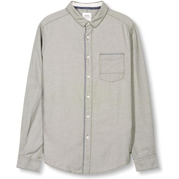 Camicia a maniche lunghe verde e kaki Edc by Esprit verde