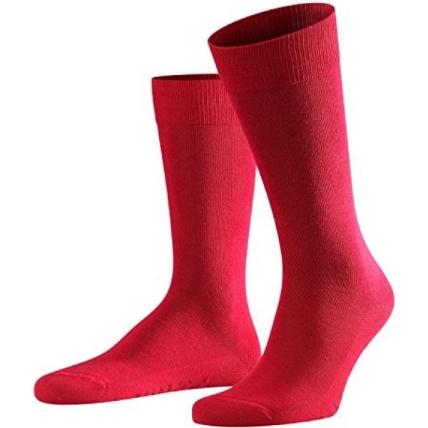 Calze 94% cotone rosso Falke rosso tinta unita