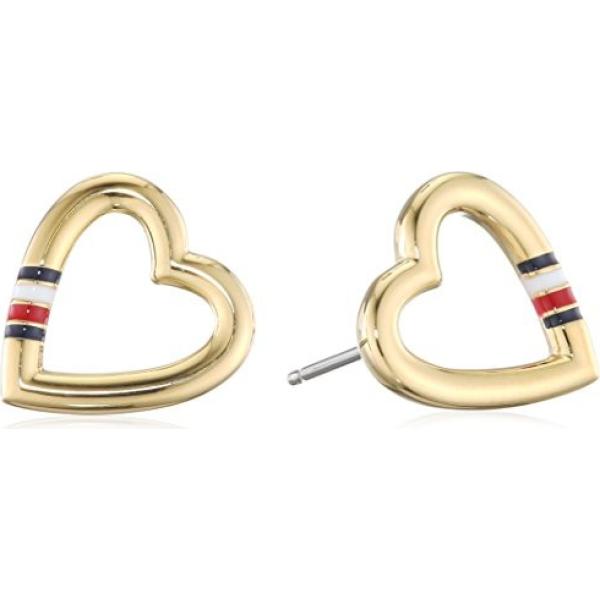 Orecchini a clip Tommy Hilfiger giallo