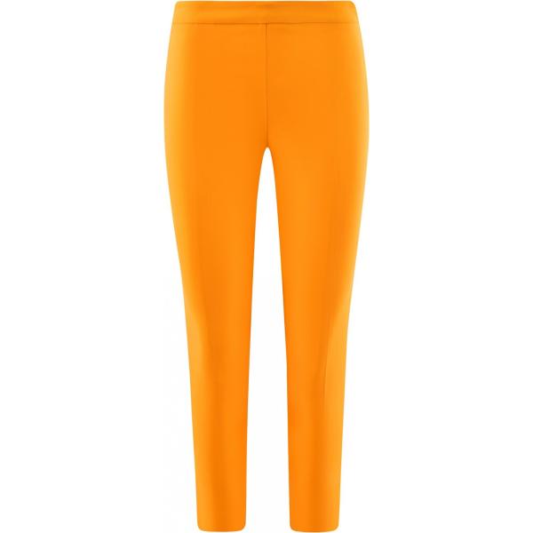 Pantalone con zip aderente arancione Oodji Ultra arancione