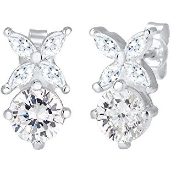 Orecchini a perno in argento 925 bianco Elli bianco