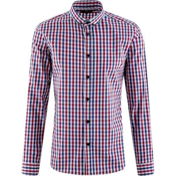 camicia Oodji Ultra rosso a quadri