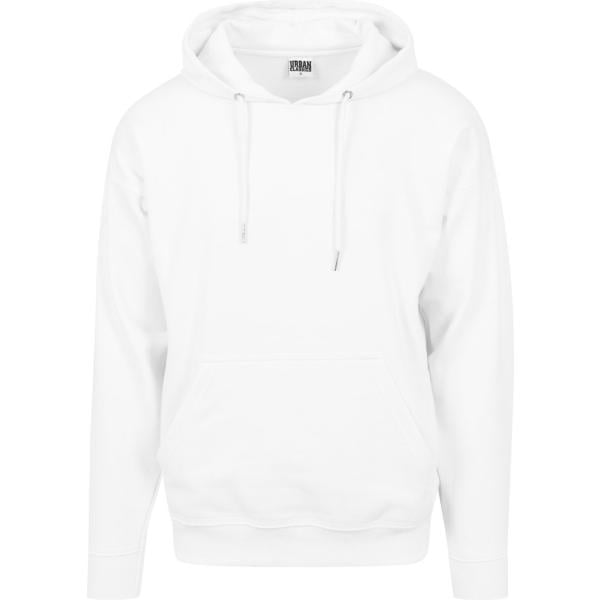 felpe con cappuccio Urban Classics bianco tinta unita