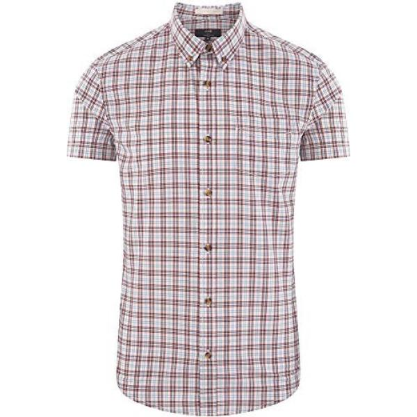 camicie a manica corta Oodji Ultra bianco con stampe