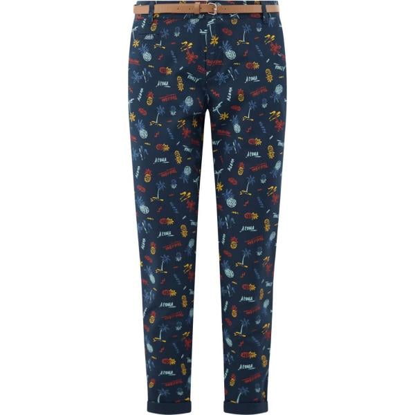 pantaloni chino Oodji Ultra blu