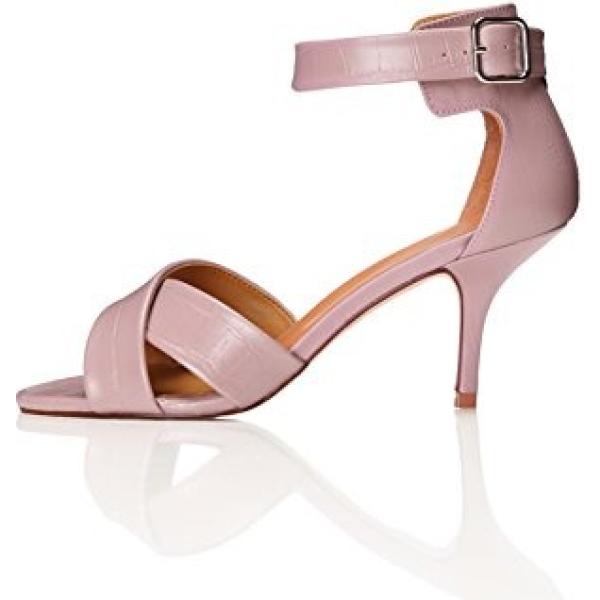 Sandali con tacco spillo e cinturino rosa Find. rosa