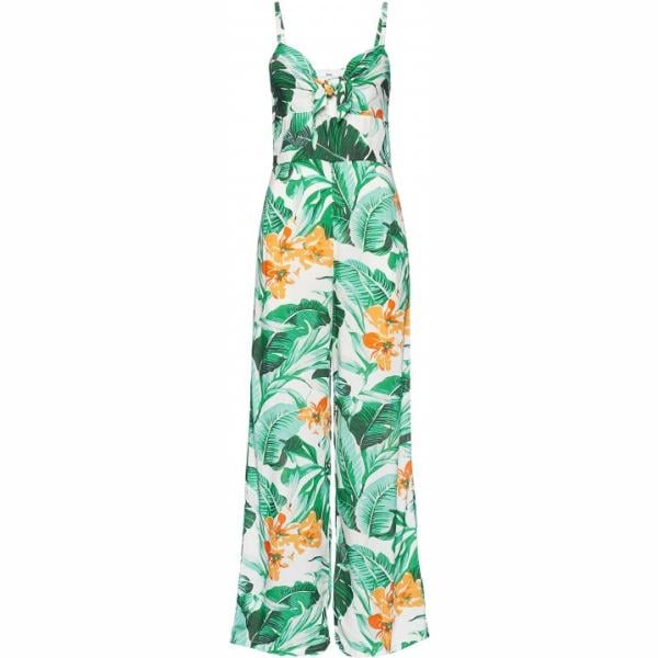 Jumpsuit con fiocco e stampa con spalline multicolore Find multicolore con stampe