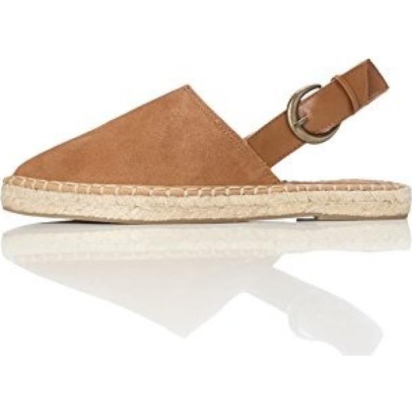 Espadrillas con cinturino e punta tonda marrone Find marrone