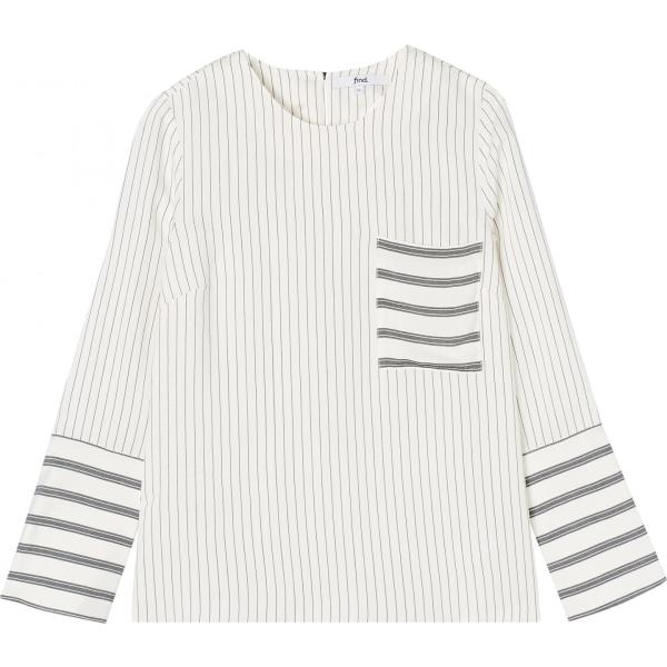 t-shirt Find. bianco a righe