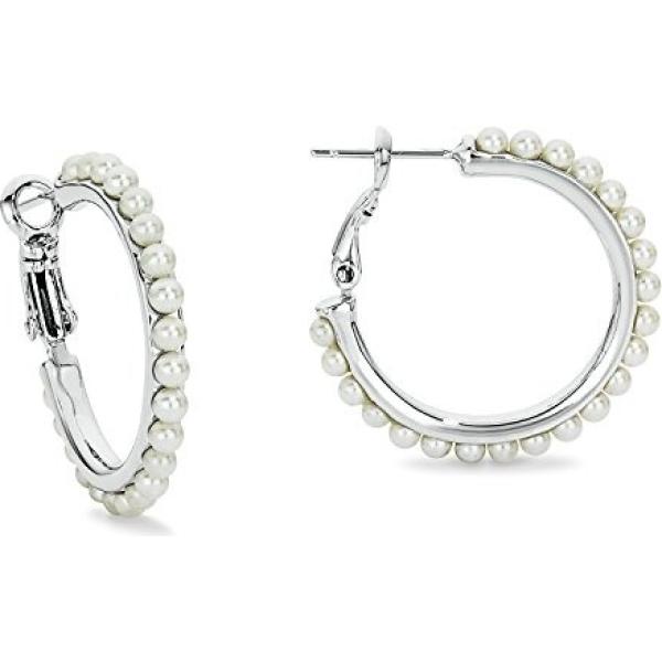 Orecchini in ottone bianco Noelani bianco