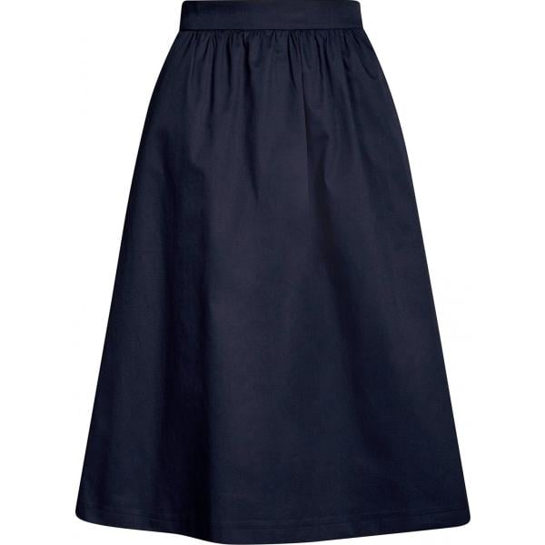 Gonna midi vita alta taglia media con zip aderente blu Oodji Ultra blu