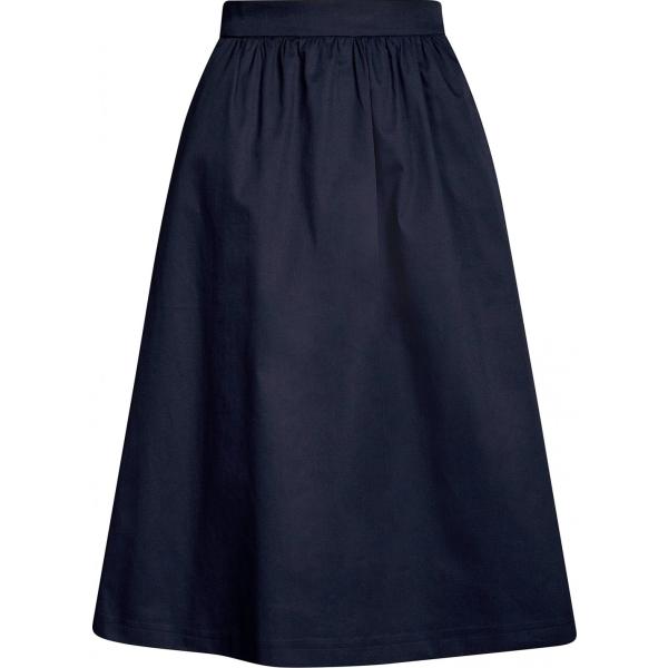 Gonna midi vita alta taglia media con zip aderente blu Oodji Ultra blu