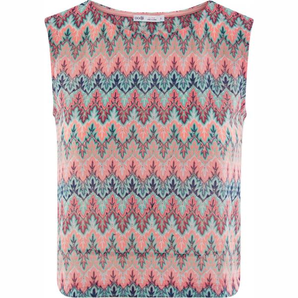 Top crop aderente rosa Oodji Ultra rosa