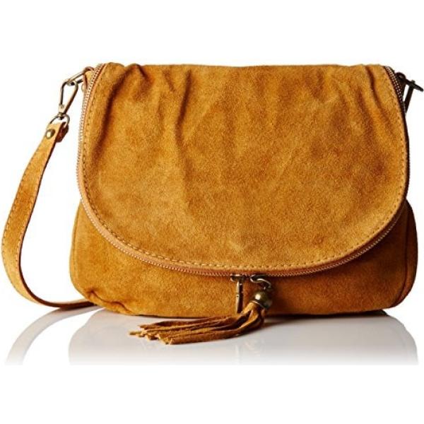 Borsa a tracolla made italy effetto scamosciato Chicca Borse