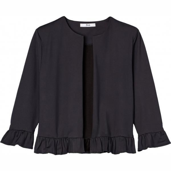 Giacca con ruches e scollo con bottoni nero Find nero