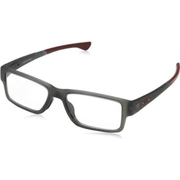Montatura occhiali effetto satinato nero e grigio Oakley nero