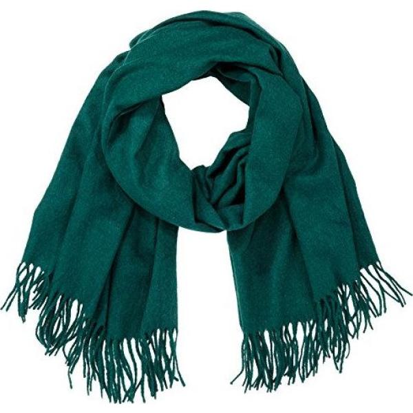 sciarpe Pieces verde tinta unita