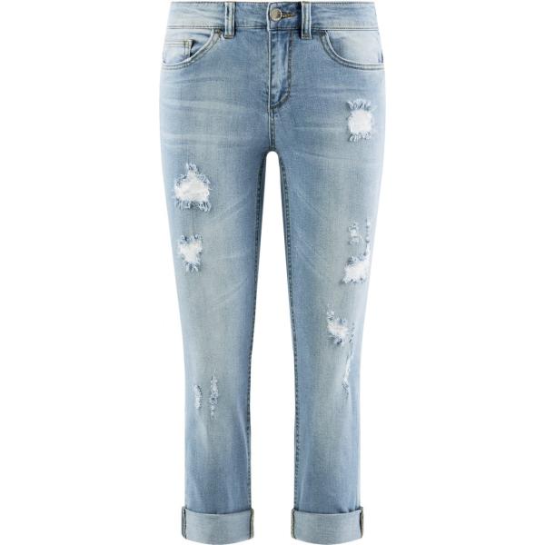 Jeans slim fit effetto strappato aderente blu Oodji Ultra blu