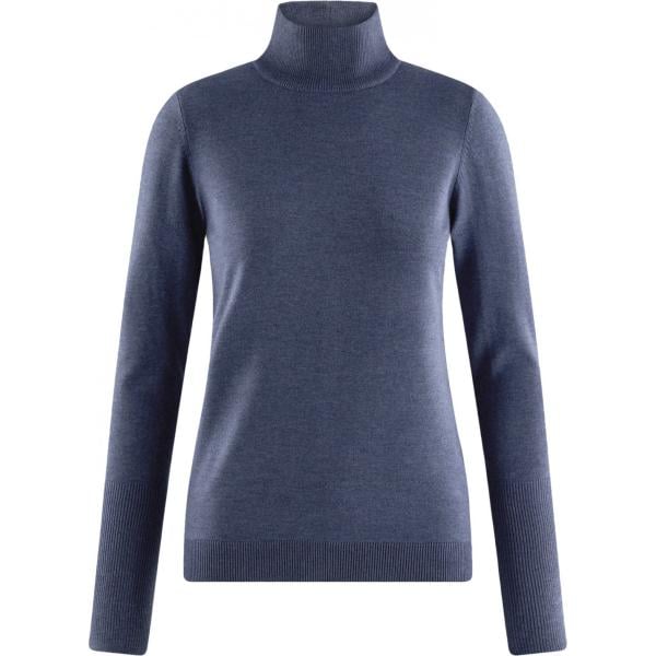 Maglione spacchi laterali lavorato a maglia aderente blu Oodji Ultra blu