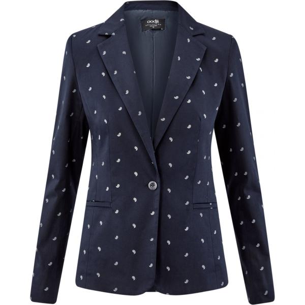 Blazer collo con revers aderente blu Oodji Collection blu