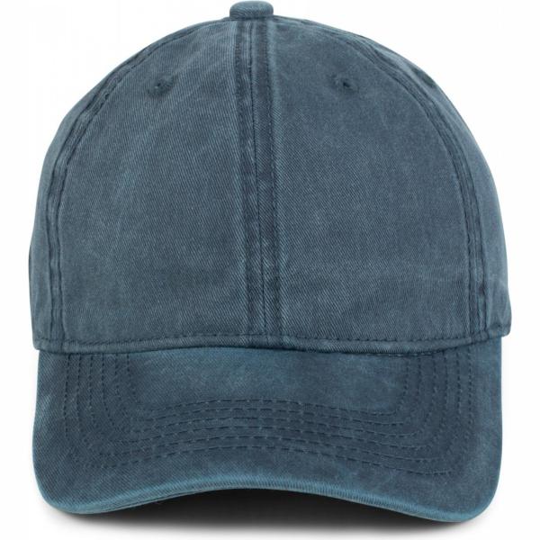 Berretto baseball con fasce in denim blu StyleBREAKER