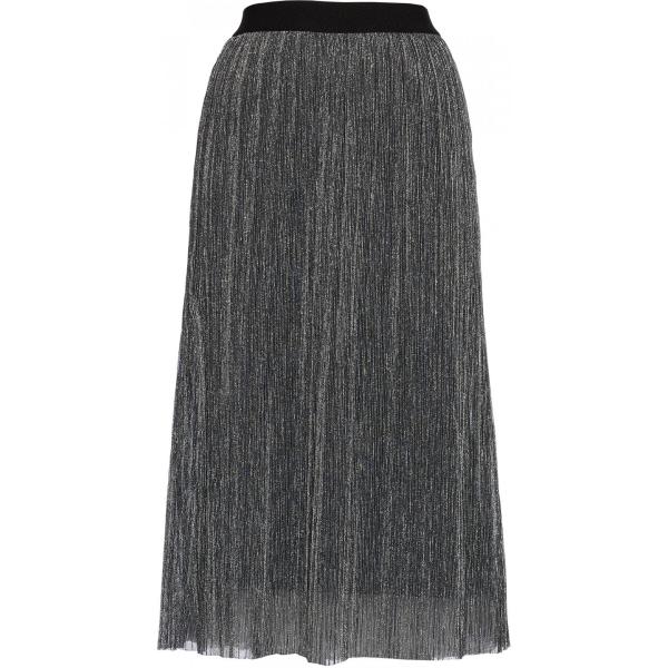 Gonna midi effetto metallizzato argento Find. grigio