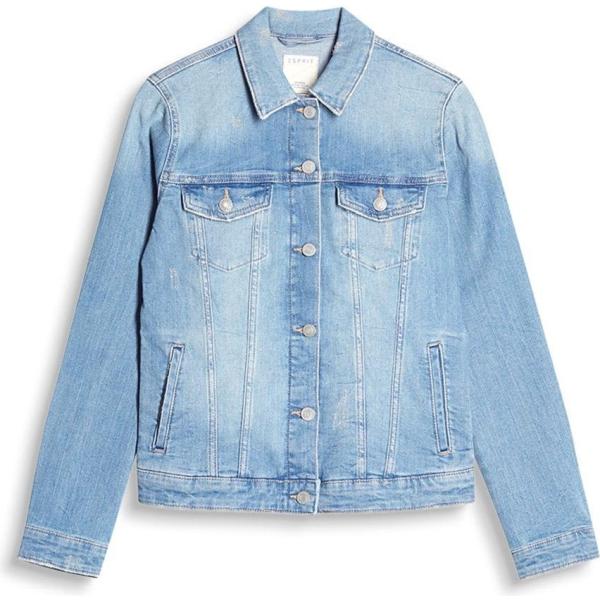 Giacca in denim blu Esprit blu