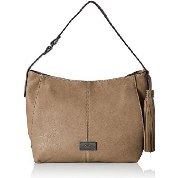 Borsa a mano cartella beige e grigio Ara