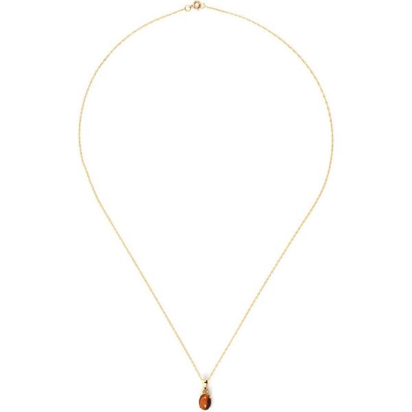 Collana forma ovale in oro giallo marrone Ivy Gems giallo