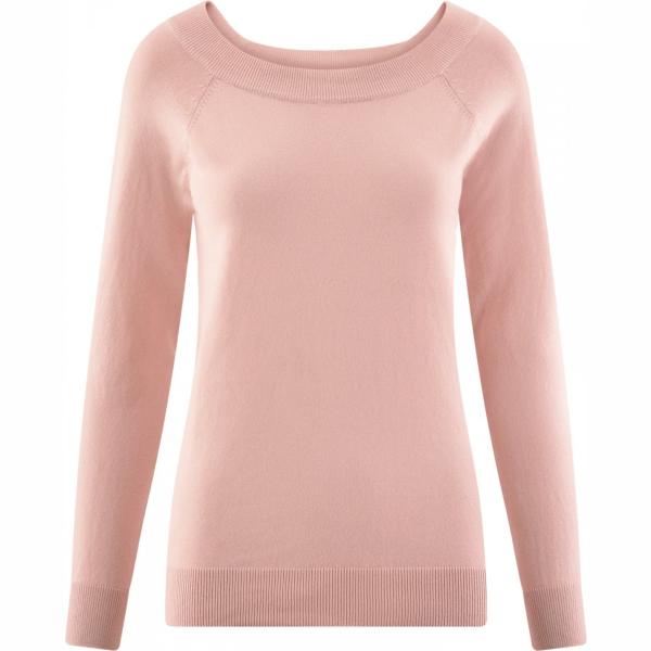 Maglione girocollo aderente rosa Oodji Ultra rosa