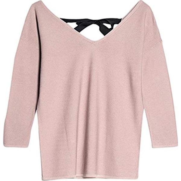 Felpa con scollo rosa ESPRIT Collection rosa