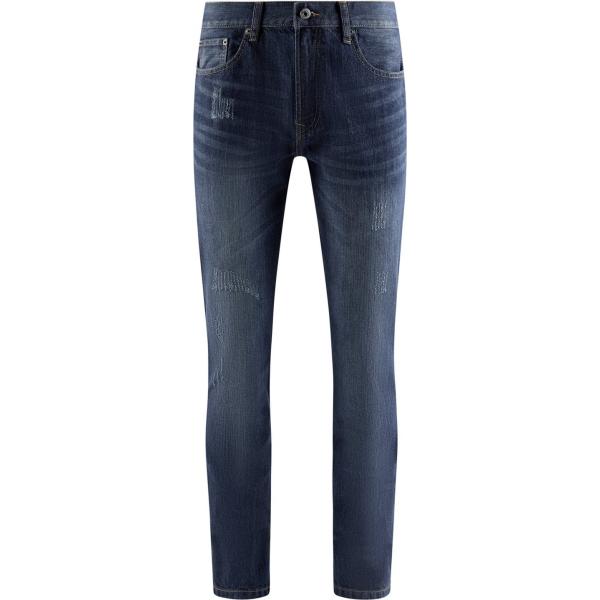 jeans slim fit Oodji Ultra blu