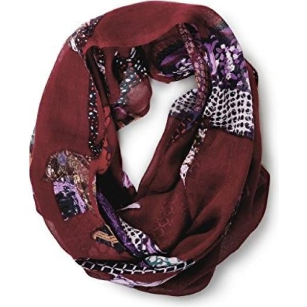 Cappello con stampa in velluto taglia unica rosso Cecil rosso a fiori