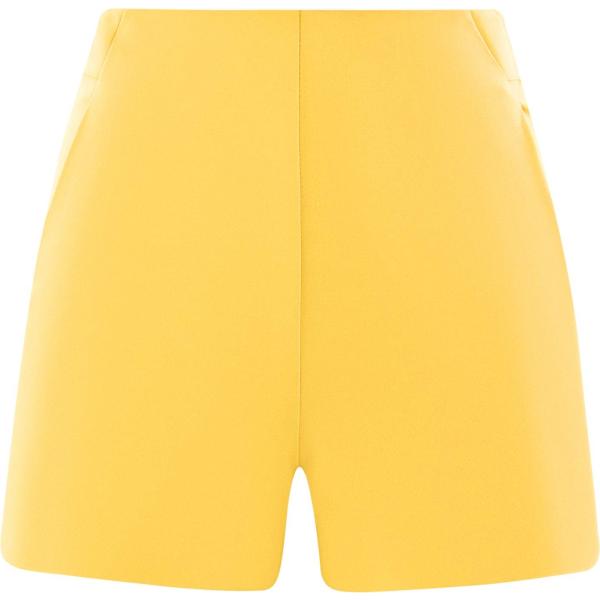Shorts a trapezio con zip aderente giallo Oodji Ultra giallo
