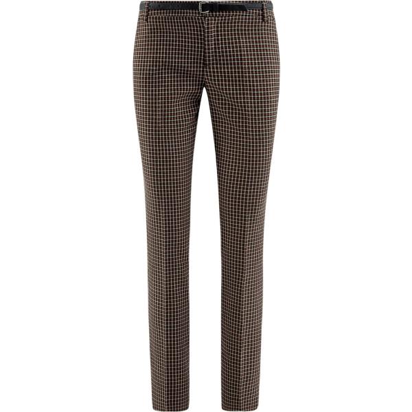 pantaloni Oodji Ultra marrone a quadri